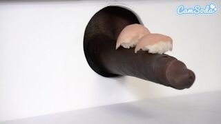 Teljesen kipattanó cicis leszbikus milf-ek vad sushi glory hole orgiája óriás feketék szopásával és édes ázsiai tinilányokkal