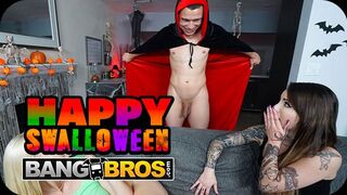 Bang Bros Network hozza: Forró Halloween vadászás két szexi bombával